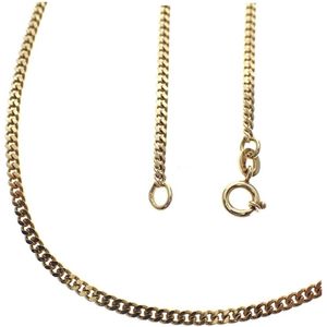 ketting – gourmet - geel goud - 50 cm – 3.5 gram - 1.4mm breed – 14 karaat - verlinden juwelier