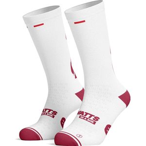 Watts in a box fietssokken - White Cypress Roads - All-season - Maat S/M (38-42)
