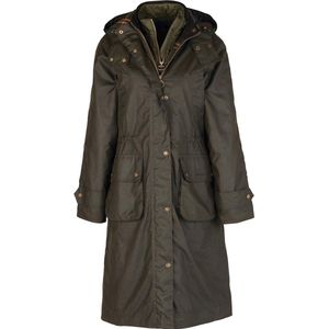 Barbour - Long Cannich Wax - Jas - Groen - Dames - Extra Lang Model
