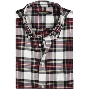 Steppin' Out Flanel Overhemd Ruit Zwart Rood - Maat XL - Heren