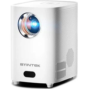 Byintek - X15 - Beamer - Projector Beamer - Mini Meamer - 1280x720dpi - 20W - DLP Automatische focus - met WiFi - 250 ANSI Lumens - Android 11.0 - Wit