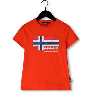 Napapijri K S-zamora Polo's & T-shirts Jongens - Polo shirt - Rood - Maat 128