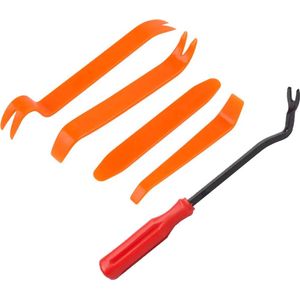 Auto interieur demontage gereedschap set - 5-delig - Oranje