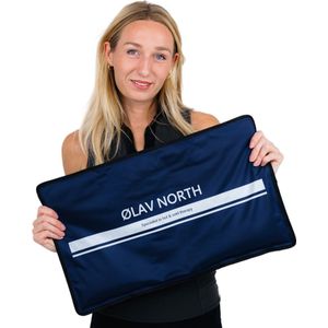 Ølav North - XXL Hot & cold pack - Koelmat voor herstel, koeling en ontspanning - Warmtekussen - Extra groot, herbruikbaar en wendbaar - 54.5 x 33 cm