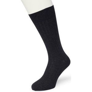 Bonnie Doon Tencel Rib Sokken Heren Donker Blauw maat 43/46 - Licht, Ademend, Soepel - Zeer Comfortabel en Zacht - Zakken niet af - Zakelijke sokken - Business Line - Antibacteriële Werking - Milieubewust - Donkerblauw - Navy Melange - BL202103.292