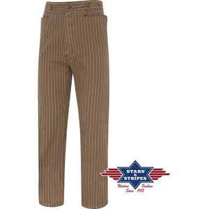 Stars & Stripes - Old Western Style broek Frankie bruin - maat 42