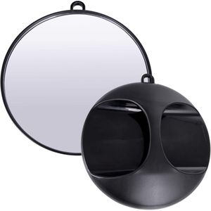 Guardian Beauty Ronde kappersspiegel-met handgreep - Zwart - 29 cm - Ronde Kappersspiegel met Handvat