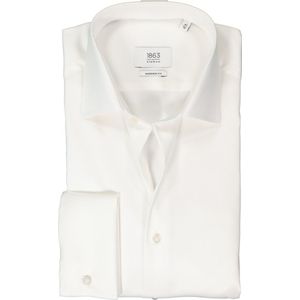 ETERNA modern fit overhemd - twill - ecru - Strijkvrij - Boordmaat: 41