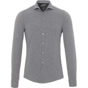 Pure - Functional Grijs Overhemd - Heren - Maat 45 - Slim-fit