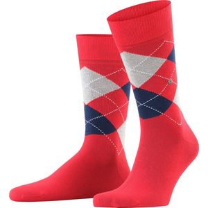 Burlington King One size duurzaam biologisch katoen sokken heren rood - Maat 46-50