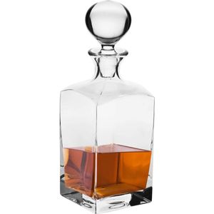 Whisky Rum karaf met stopper | 1000 ml | Caro collectie | geschenkdoos brandyglas | waterfles | perfect voor thuis, restaurants en keukenblok | karaf ideaal als cadeau