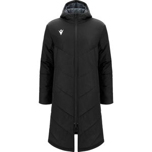 Macron Northland Long Coach Jacket Heren - Zwart | Maat: XL