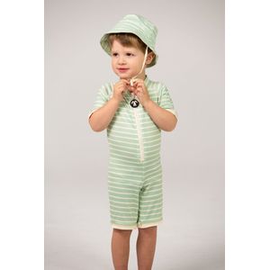 Ducksday - zwempakje voor baby en peuter - unisex - eendelig - met rits - UV-werend UPF50+ - Andes - Muntgroen - 3 jaar