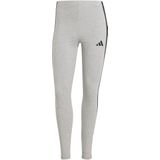 adidas - ESSENTIALS 3-STRIPES - Leggings - Medium Grey Heather/Black - Katoen