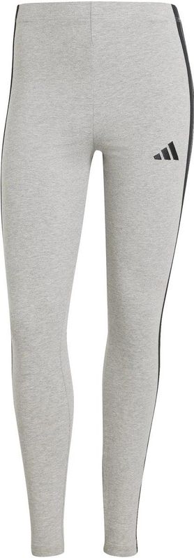 adidas - ESSENTIALS 3-STRIPES - Leggings - Medium Grey Heather/Black - Katoen