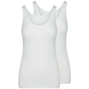 RJ Bodywear Everyday dames Domburg hemd (2-pack) - wit - Maat: XL