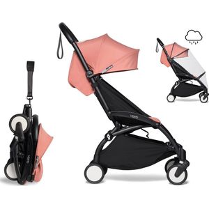 Babyzen YOYO² buggy 6+ met regenhoes - ginger, frame zwart