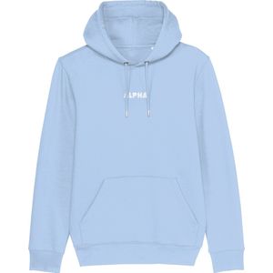 Hoodie heren - Alpha distorted - Wurban Wear | Streetwear | Premium fit | Heren trui | Sweater | Zwart