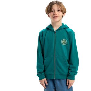 Quiksilver Graphic Sweatshirt Met Rits Groen 8 Years Jongens