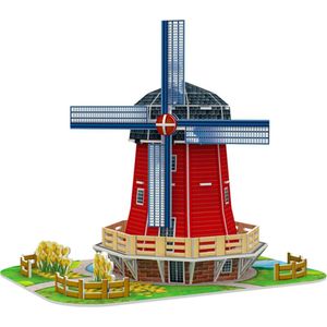 Premium Bouwpakket - Voor Volwassenen en Kinderen - Bouwpakket - 3D puzzel - Modelbouwpakket - DIY - Dutch Windmill