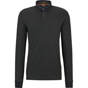 BOSS - Passerby Polo Zwart - Slim-fit - Heren Poloshirt Maat L