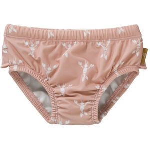 Fresk UV Zwembroek Meisjes - 74/80 - Ruimte voor Zwemluier - UPF 50 - Dubbel Gevoerde Zwemkleding - Rekbaar Zwembroekje - Aansluitende Pasvorm - Lobster Cameo Rose