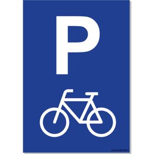 CombiCraft bord Parkeerplaats Fiets - 21x30cm