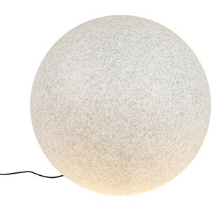 QAZQA nura - Moderne Vloerlamp | Staande Lamp - 1 lichts - H 96.7 cm - Grijs - Buitenverlichting