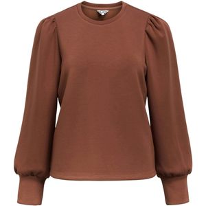 Object - Objandrea Re O-neck Top Noos - Trui - Cocoa Brown - Dames