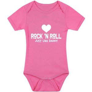 Love Rock and Roll just like daddy Meisjes Rompertje | romper | baby | babykleding | babyrompertje | kado | cadeau