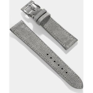 B&S Leren Horlogeband Luxury - ICE Grey -20mm