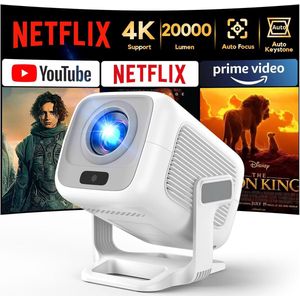 Mini Projector met 5G Wifi en Bluetooth - Draagbare Full HD Beamer voor Thuisbioscoop