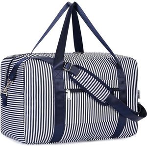 Airlines, cabinetas, 40 x 20 x 25 cm, opvouwbare reistas, handbagage, Z-blauwe strepen, Blauwe strepen