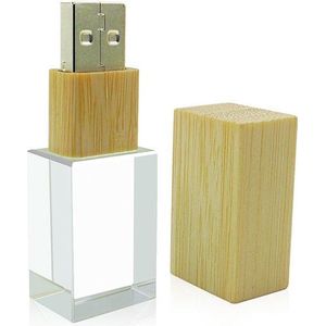 Ulticool USB-stick Glas Hout - 16GB - Bruin