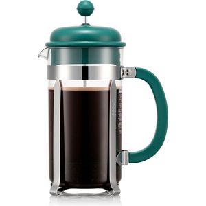 Bodum Coffee Maker | Caffettiera French Press Cafetière | Kunststof deksel | 8 kops | Forest Green | 1L
