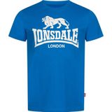 Lonsdale Logo T-Shirt normale Passform Royal Blue/White-5XL