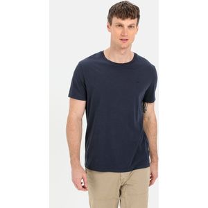 camel active Basic T-shirt van duurzame organic cottonenswear Donkerblauw