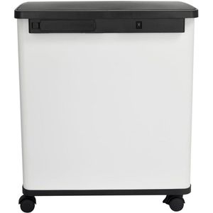 ZRSS® Prullenbak 60 liter - Vuilnisbak 2 Vakken - Afvalscheider - Afvalscheiding