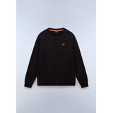 Napapijri - Sweater - Zwart - Katoen - Ronde Hals