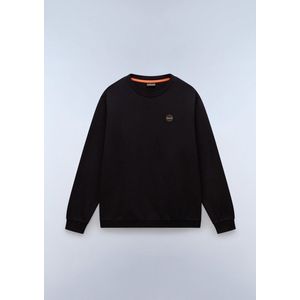 Napapijri - Sweater - Zwart - Katoen - Ronde Hals