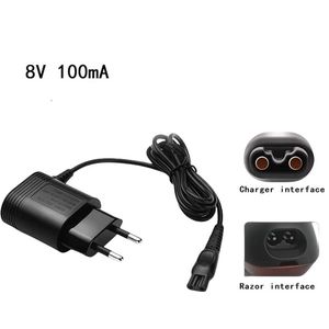 Vervangende Oplader voor Philips HQ850 - 8V 100ma - 1 Meter Kabel - Geschikt voor diverse Philips Scheerapparaten, Trimmers en OneBlade
