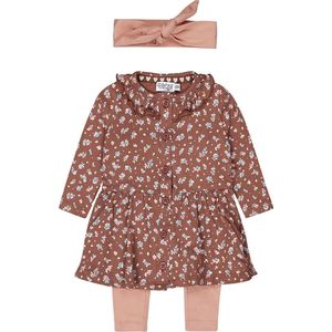 Dirkje meisjes 2-delig setje + haarband Brown - shine