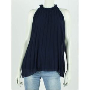 Top Iris Plissé - Blauw - One Size