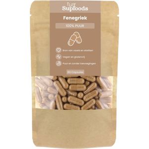 Fenegriek Capsules 100% Puur - 60 Capsules - Alternatief voor Boezemvriendjes en Mariadistel - Fenugreek 500mg - Vervanger van Fenegriek Zaad, Poeder of Thee