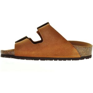 Bionatura Tweeband Slipper Brandy Leder maat 36