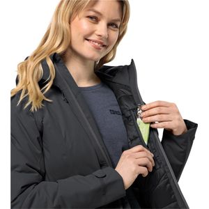 Jack Wolfskin Wisper Ins Jkt W - Winterjas - Dames - Zwart - Maat XL