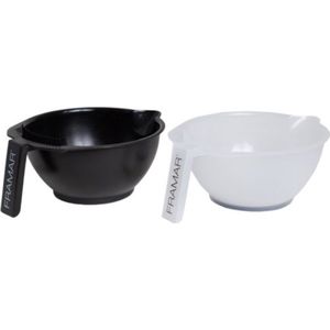Framar - Color Bowl Set - Kleurkommen - Zwart en Transparant