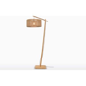 GOOD&MOJO Vloerlamp Iguazu - Bamboe/Jute - 73x50x176cm - Scandinavisch,Bohemian - Staande lampen voor Woonkamer - Slaapkamer