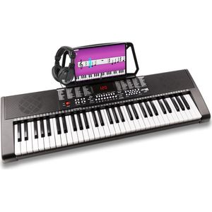 Keyboard - MAX KB4 beginners keyboard piano met 61 toetsen, trainingsfunctie en hoofdtelefoon