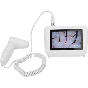 JHubers Goods - Huid Haar Analyzer - Digitale Scanner met 5x en 50x Lens - Hoofdleer Detector - Oplaadbaar - Vochtdetectie - Olie Follikel Tester - Pigmenten Huid - EU